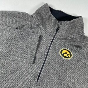 Iowa Hawkeyes Captivating Apparel Pullover Gray XXL‎ Quarter Zip